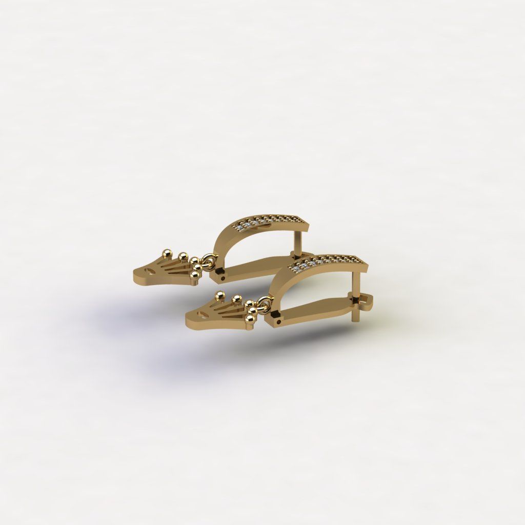 engagement earrings 3D Model Collection 3D print model tmtr72 3D print model_1