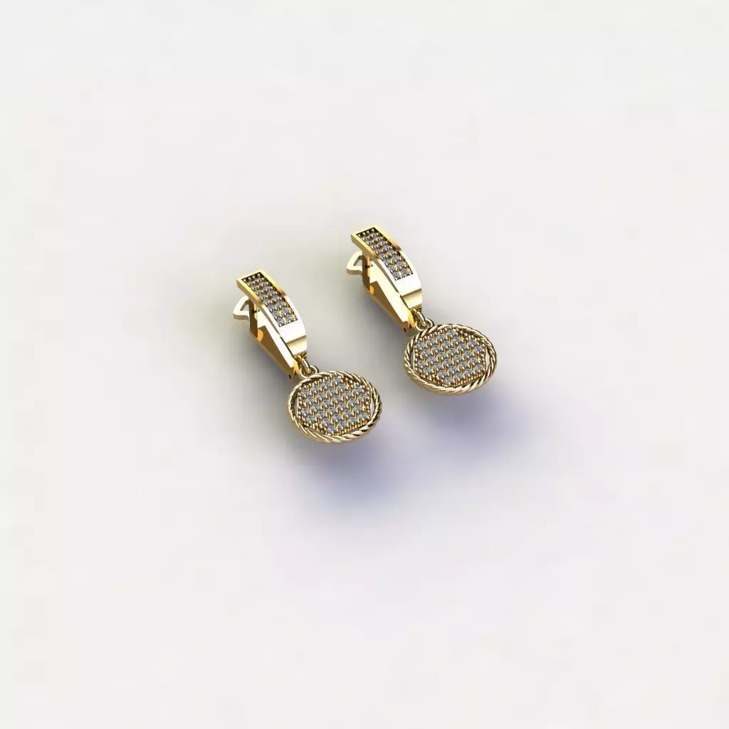 engagement earrings 3D Model Collection 3D print model tmtr73 3D print model_0