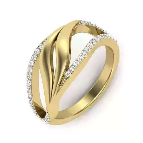 Women diamond ring 3dm 1render detail