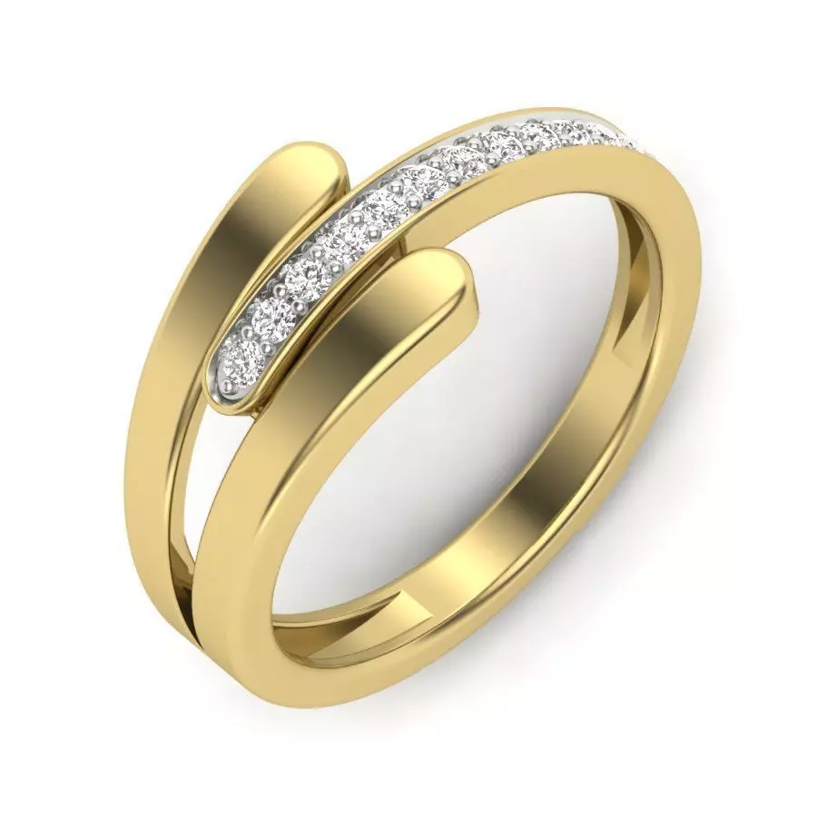 Women diamond ring 3dm 1render detail 3D print model_0