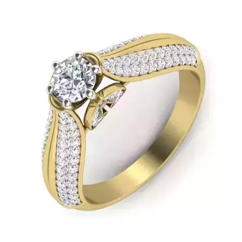 Women diamond ring 3dm 1render detail
