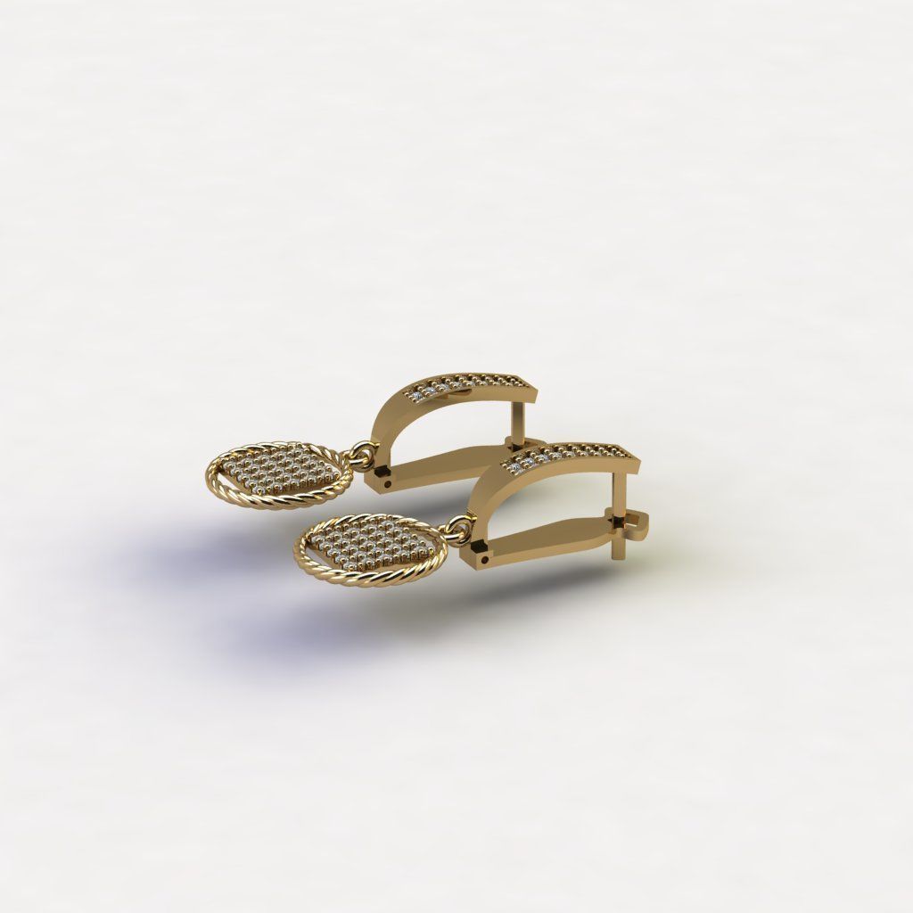 engagement earrings 3D Model Collection 3D print model tmtr74 3D print model_1