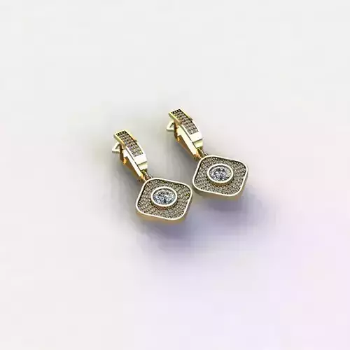 engagement earrings 3D Model Collection 3D print model tmtr76