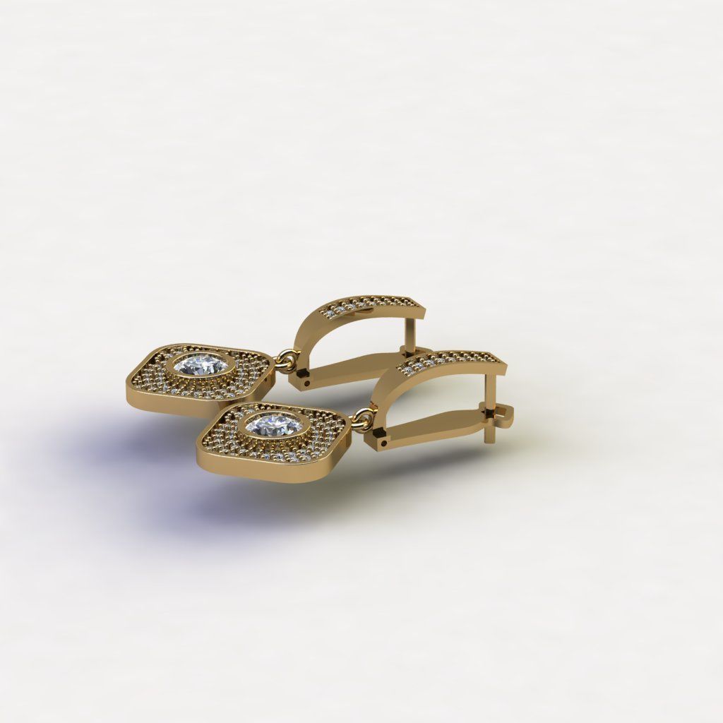 engagement earrings 3D Model Collection 3D print model tmtr76 3D print model_1