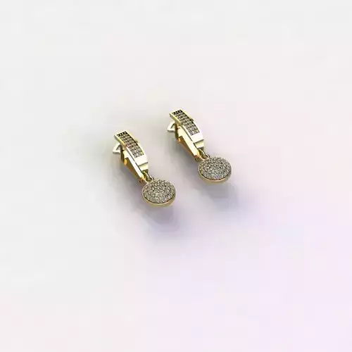 engagement earrings 3D Model Collection 3D print model tmtr77