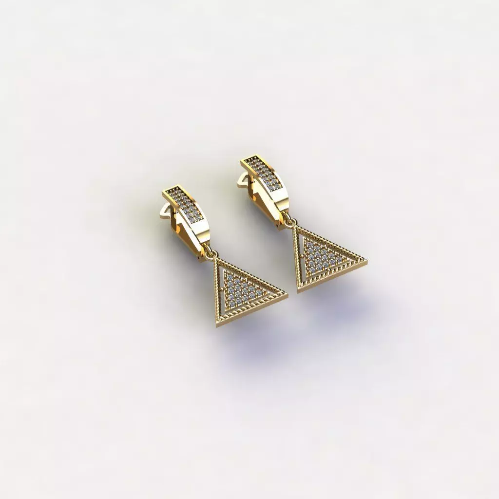 engagement earrings 3D Model Collection 3D print model tmtr78 3D print model_0