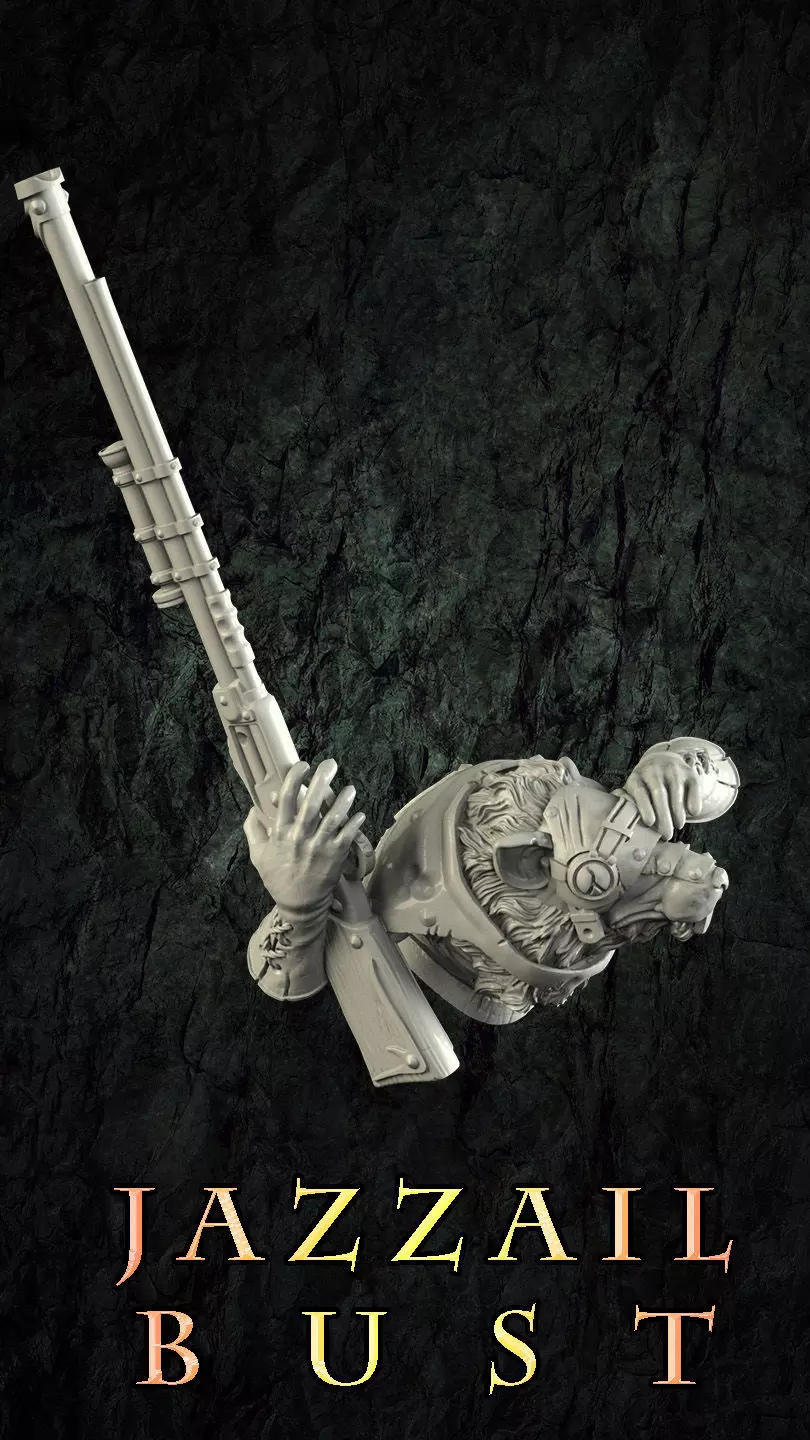 Jezzail bust 3D print model