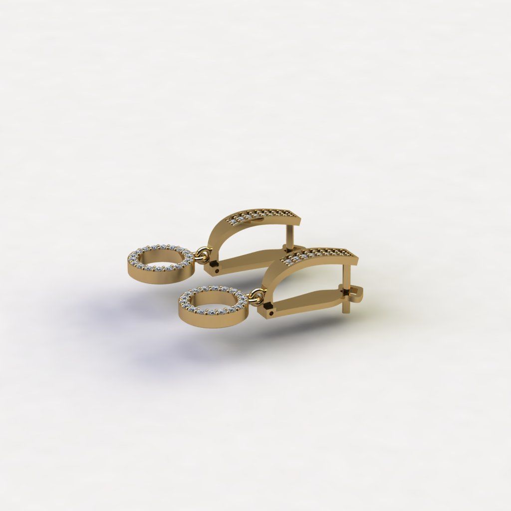 engagement earrings 3D Model Collection 3D print model tmtr82 3D print model_1