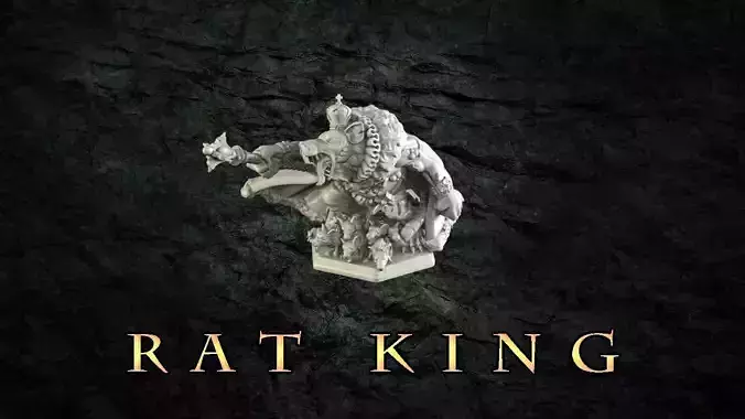 Rat king 3D print model