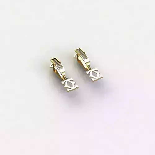 engagement earrings 3D Model Collection 3D print model tmtr83