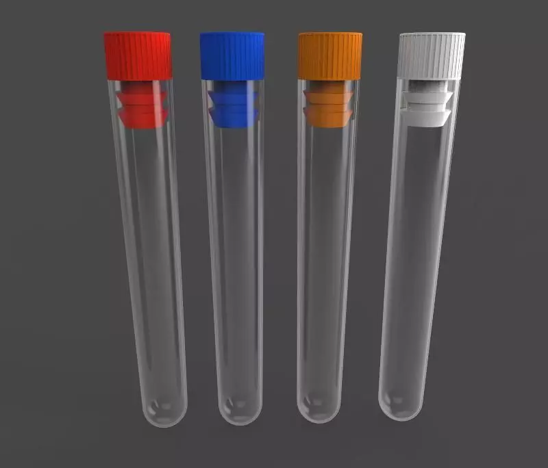 Test Tubes 3D model_0