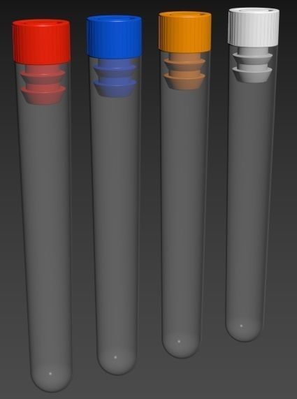 Test Tubes 3D model_2
