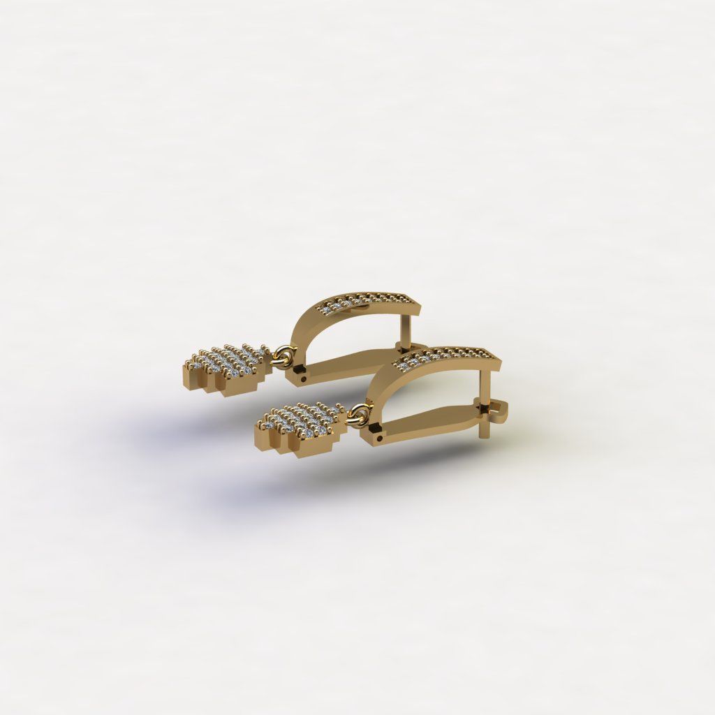 engagement earrings 3D Model Collection 3D print model tmtr84 3D print model_1