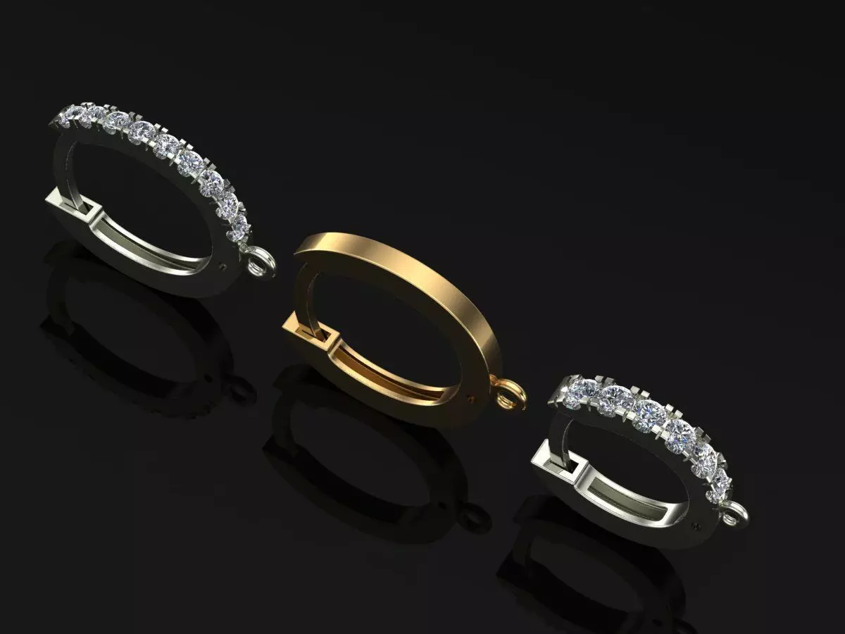 lock for earrings 8 3D print model_0