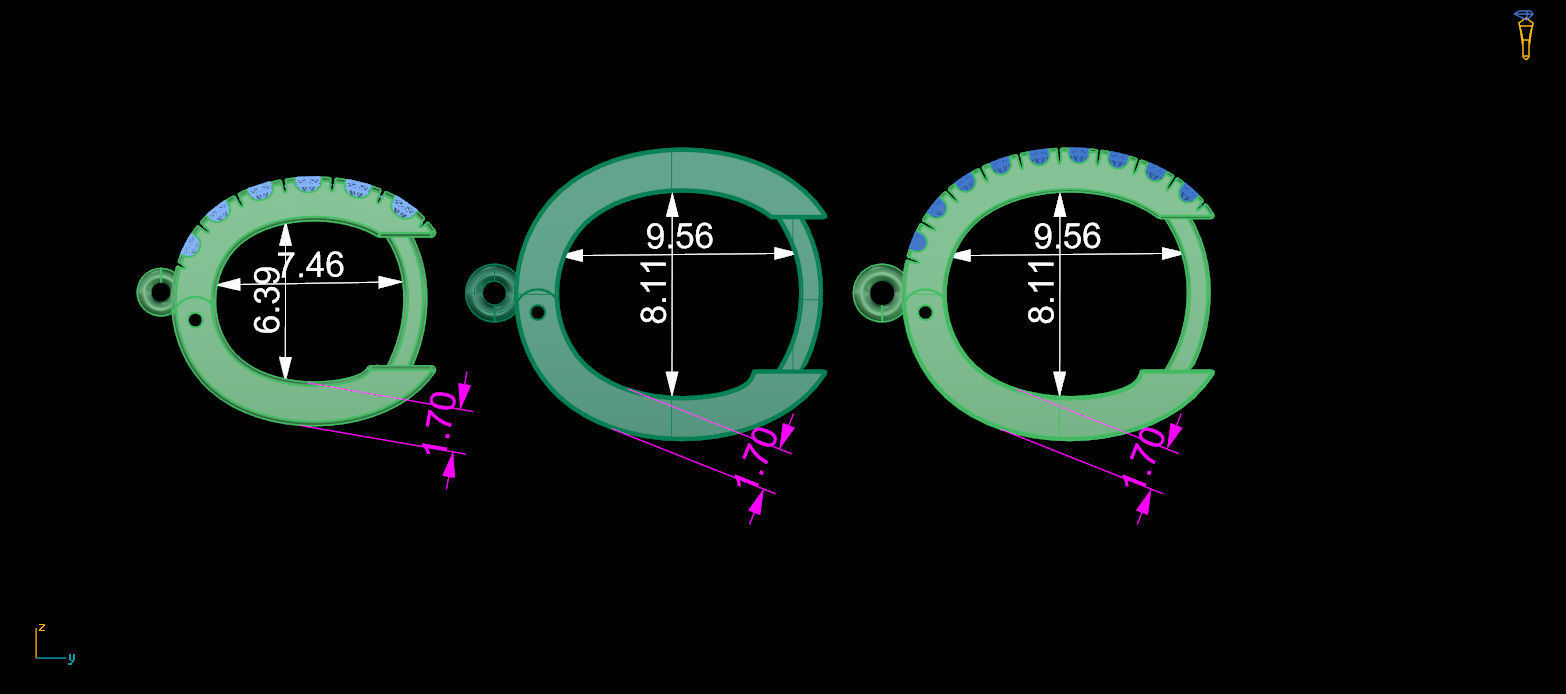 lock for earrings 8 3D print model_3