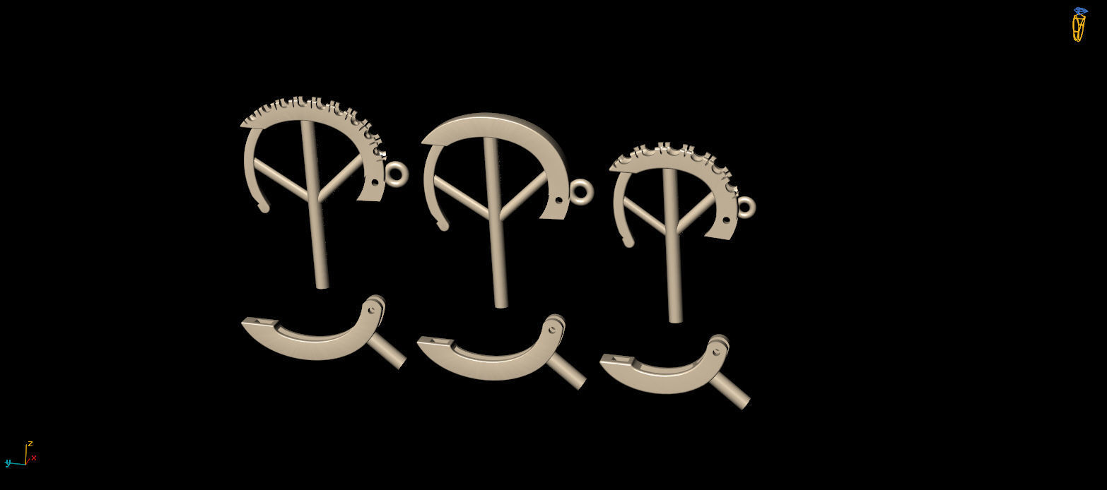 lock for earrings 8 3D print model_9