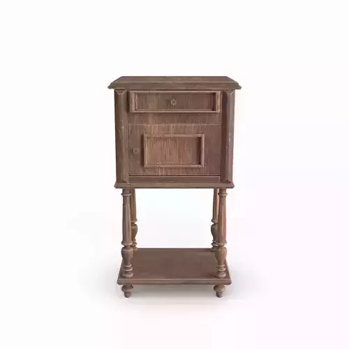 Nightstand old wooden cabinet