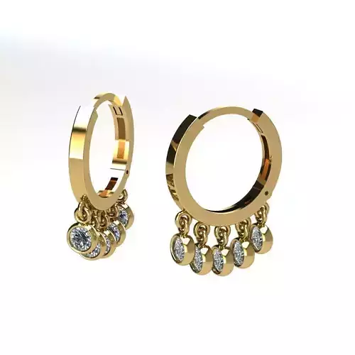 earrings 3D Model tmtr93