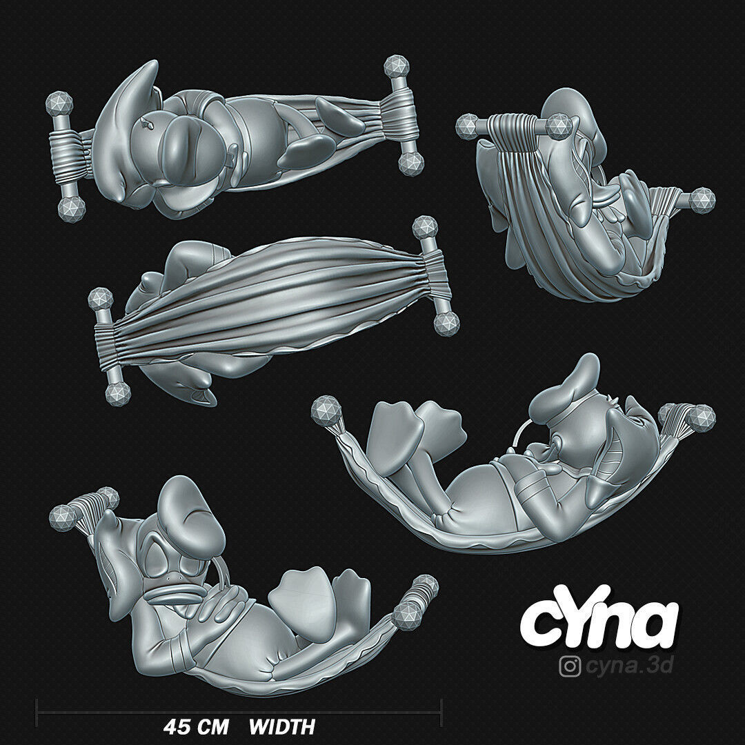 Donald Duck Sleeping 3D print model_1