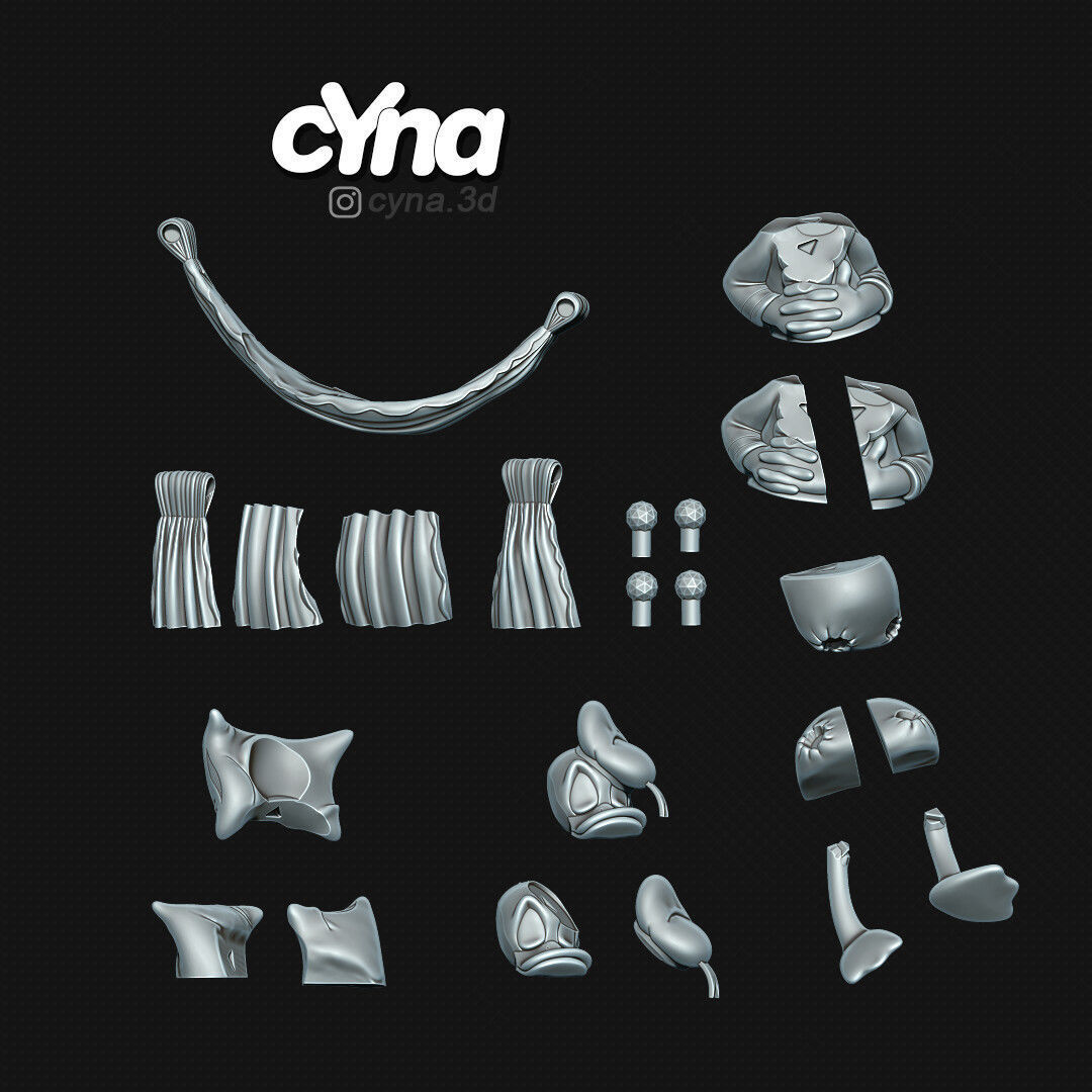 Donald Duck Sleeping 3D print model_2