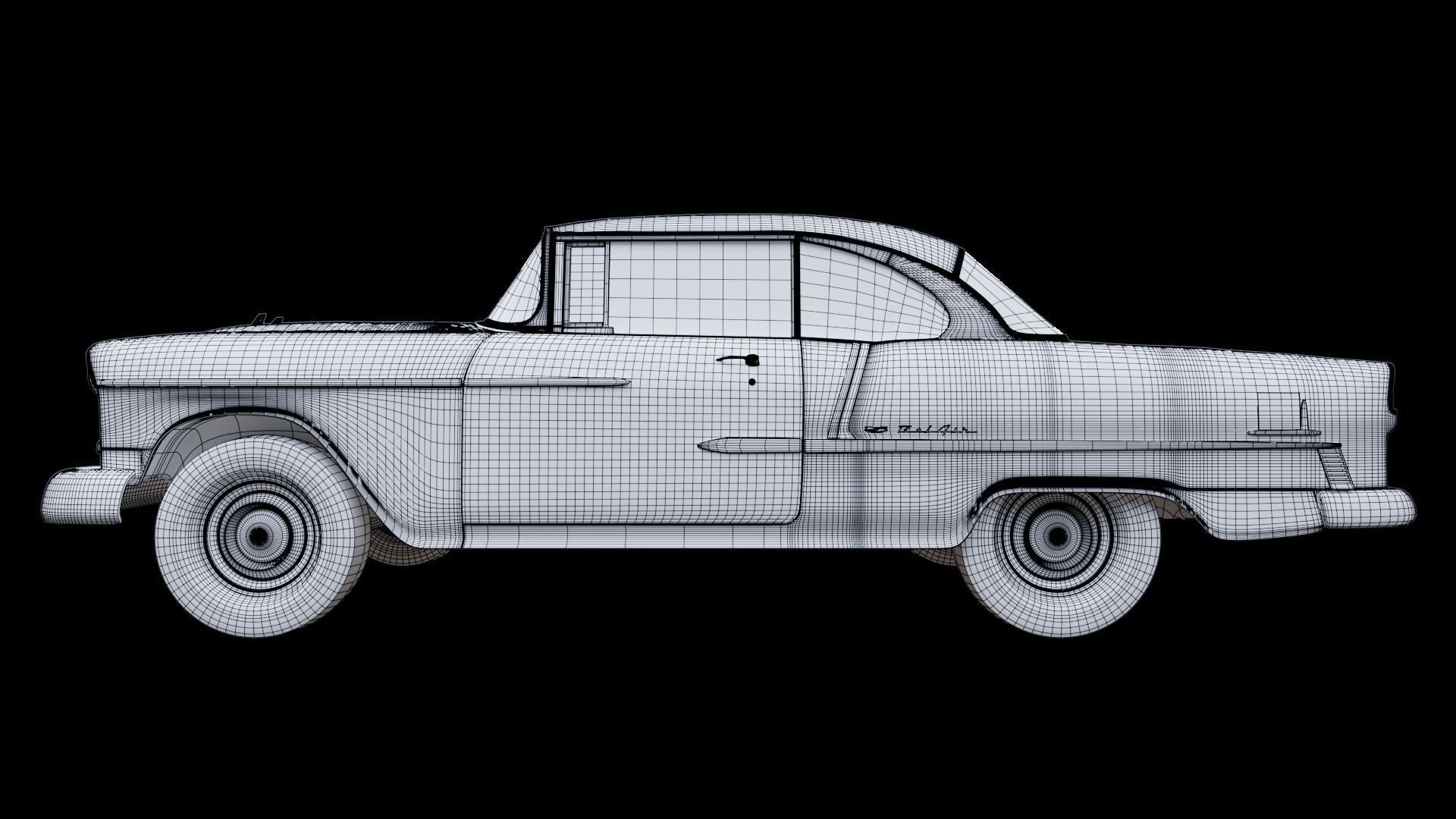 Chevrolet Bel Air 1955 3D model_15