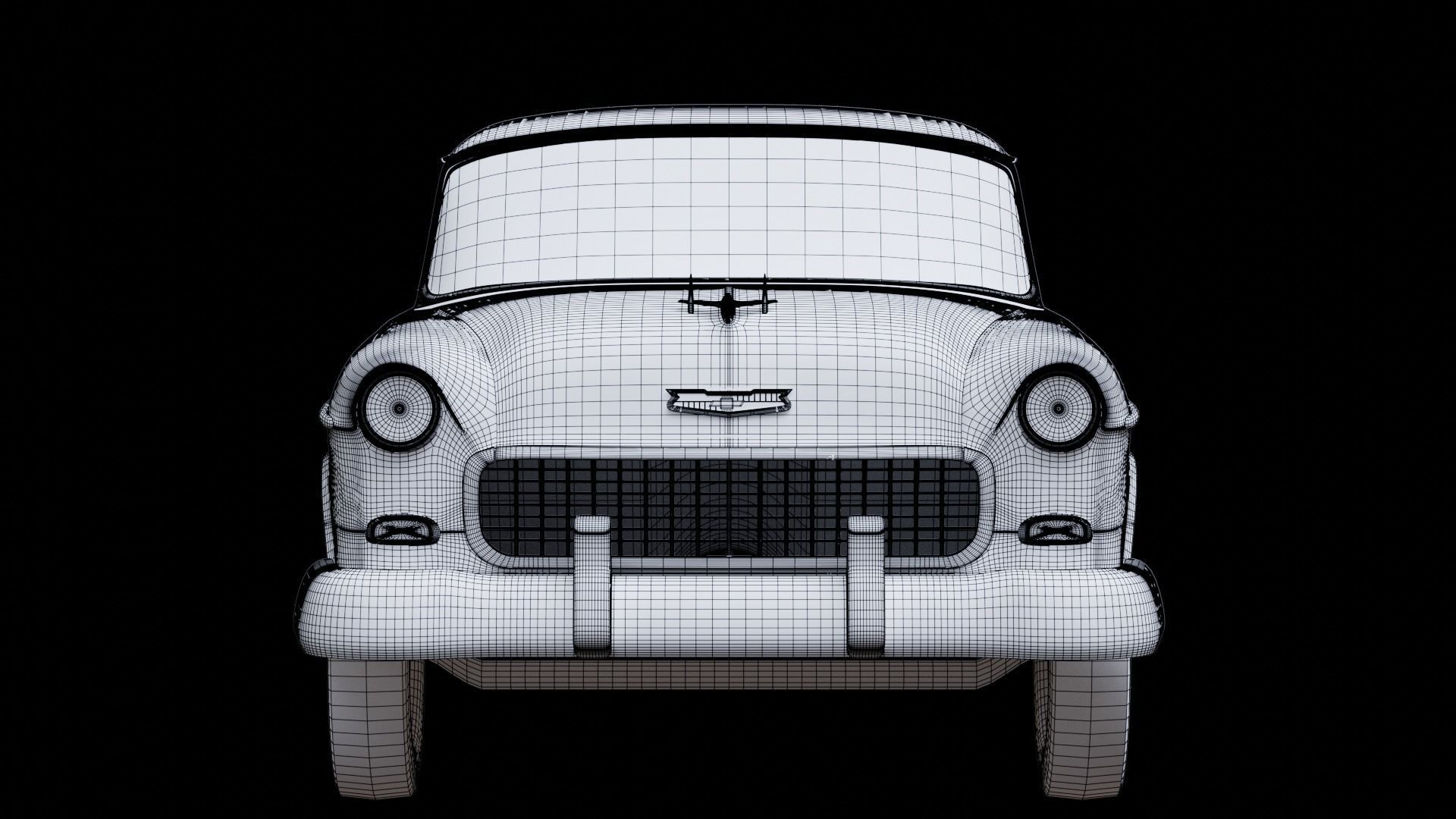 Chevrolet Bel Air 1955 3D model_16