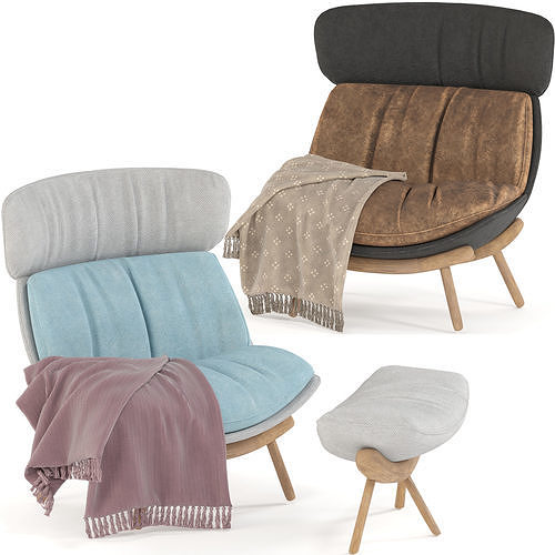 UFO Lounge Chair 3D model