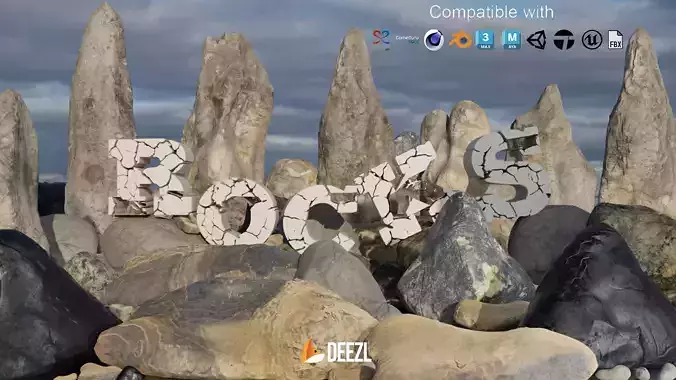Rocks Pack 3D model