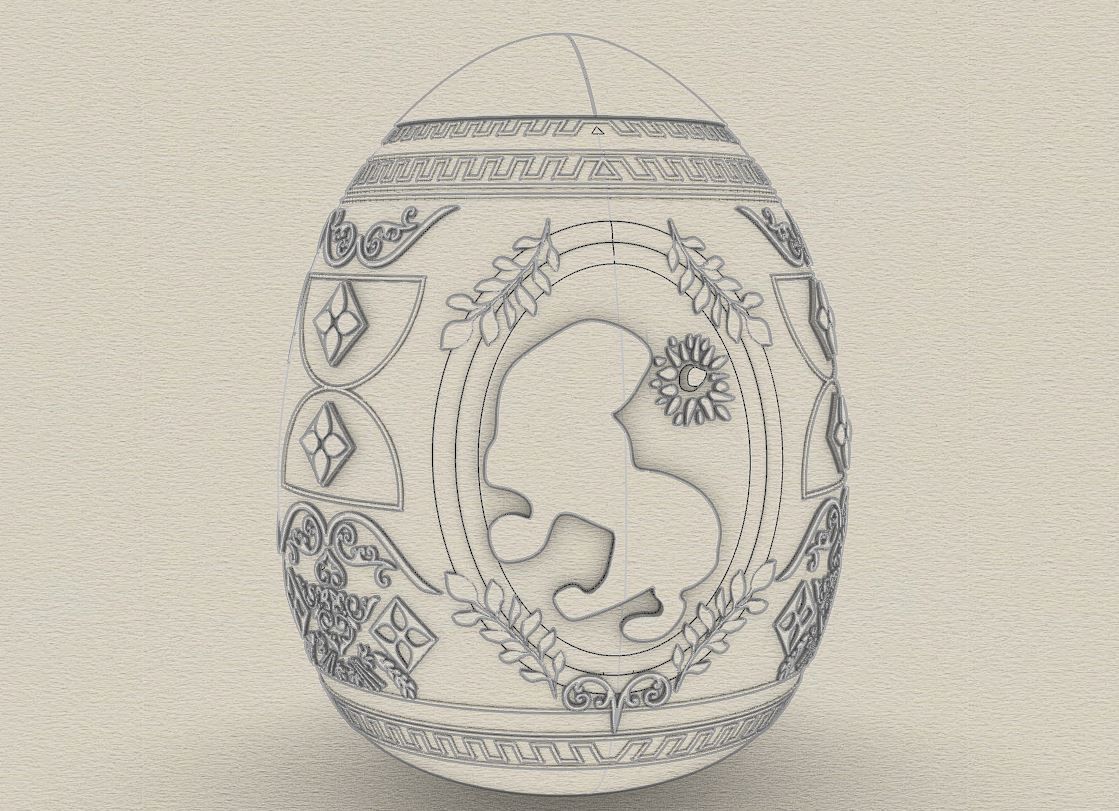 Red Notice - Egg 3D model_2