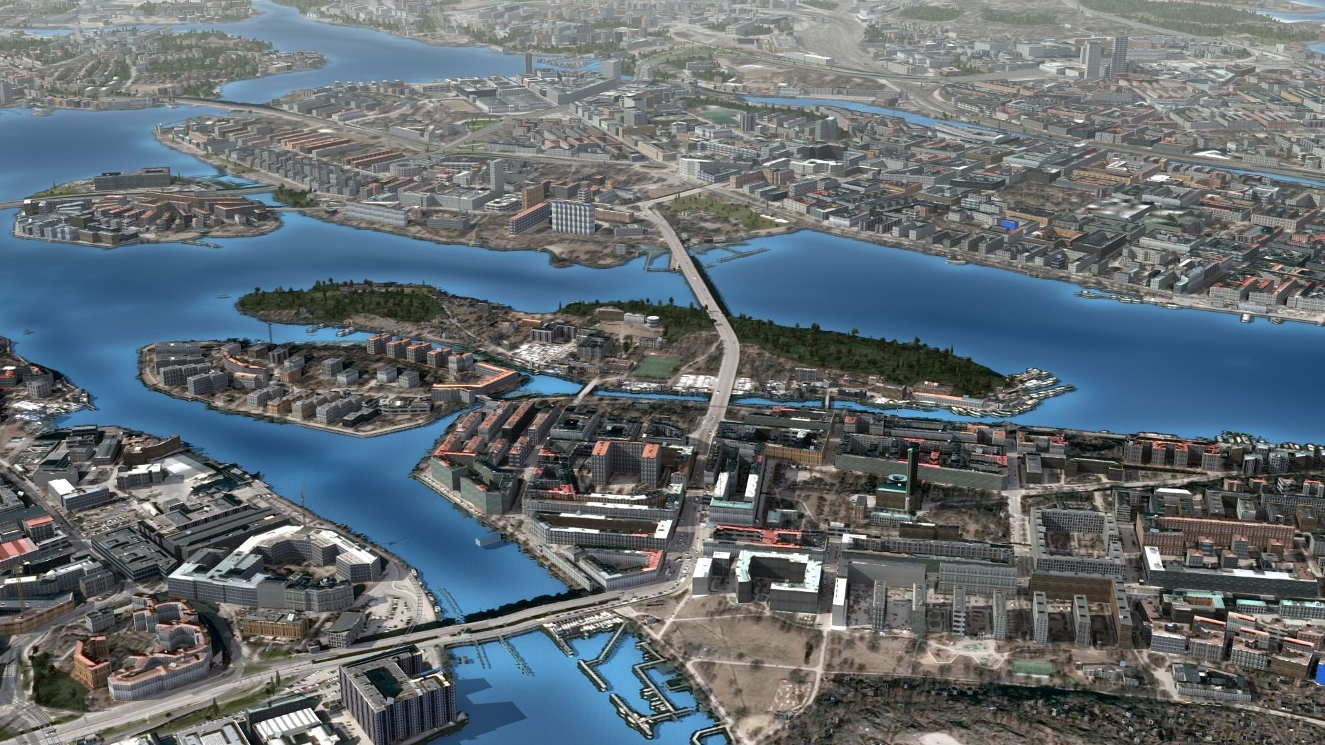 Stockholm Sweden Low-poly 3D model_28