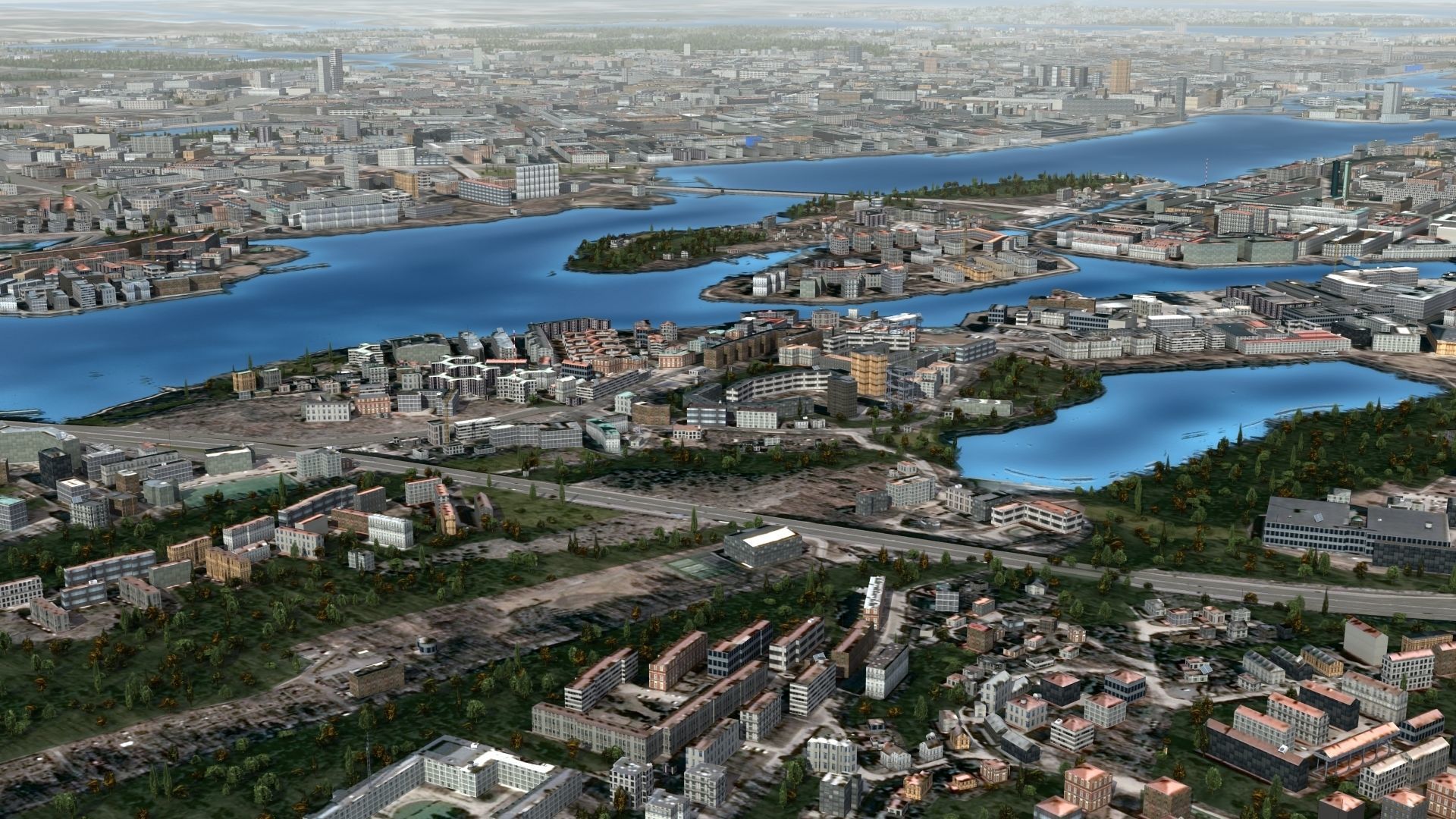 Stockholm Sweden Low-poly 3D model_7