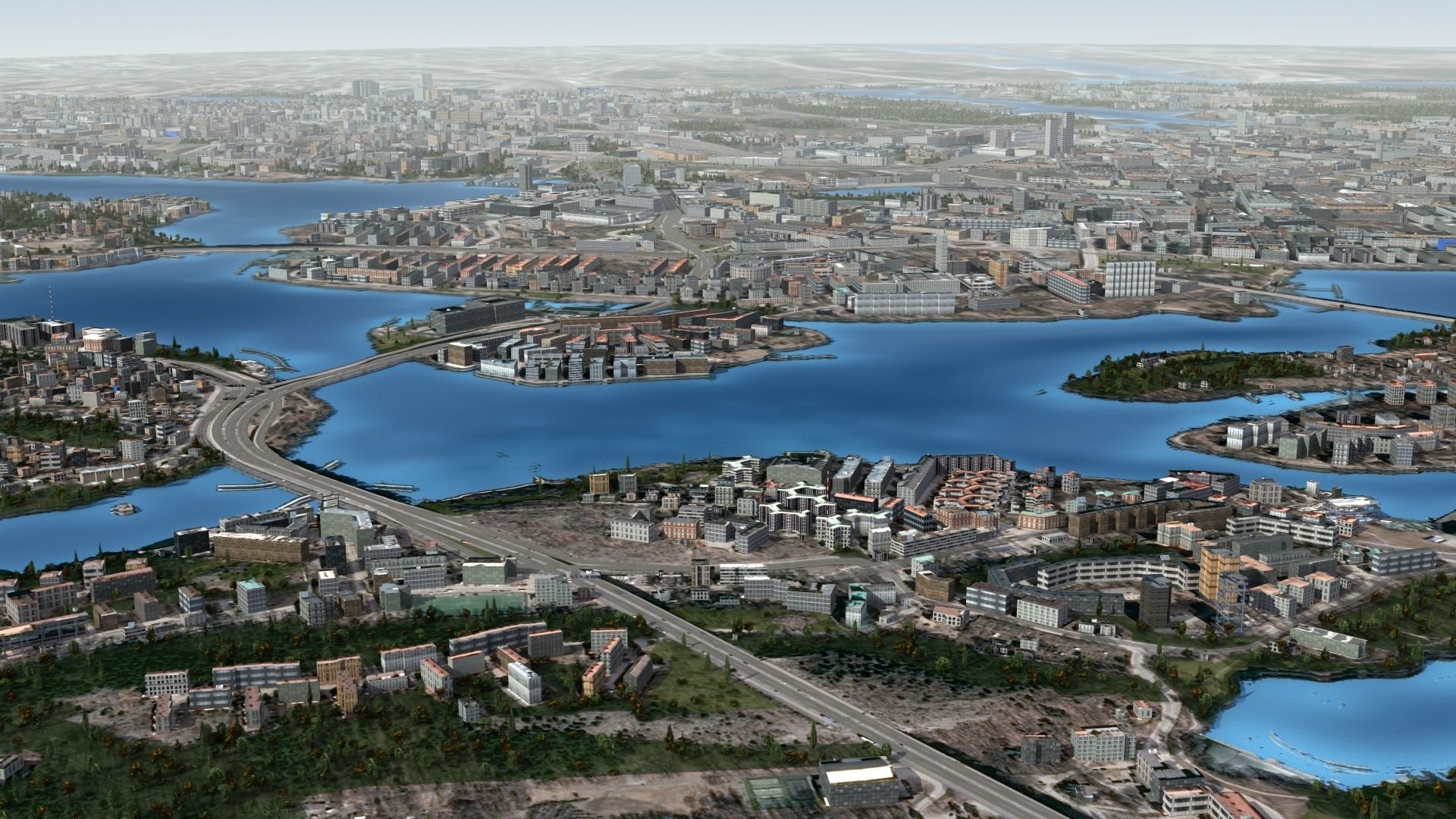 Stockholm Sweden Low-poly 3D model_10