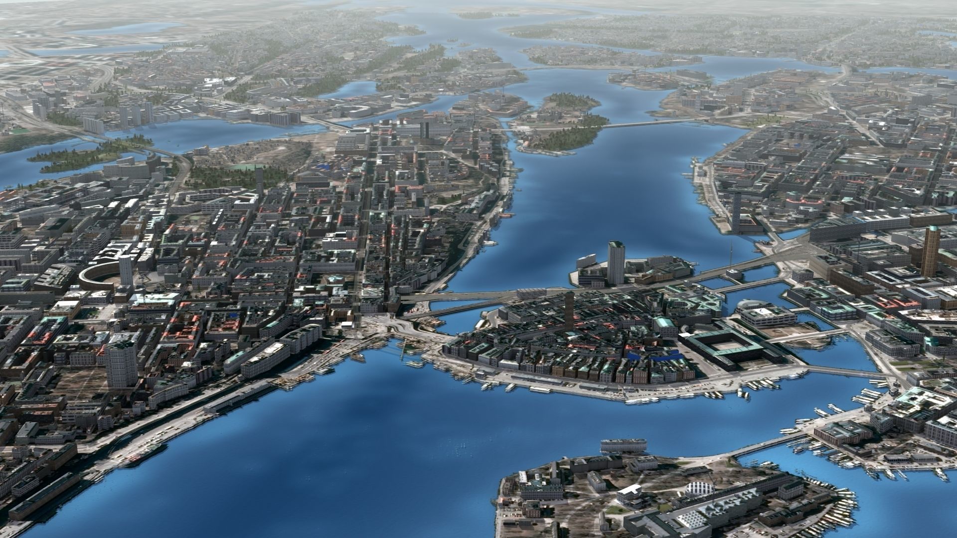 Stockholm Sweden Low-poly 3D model_6