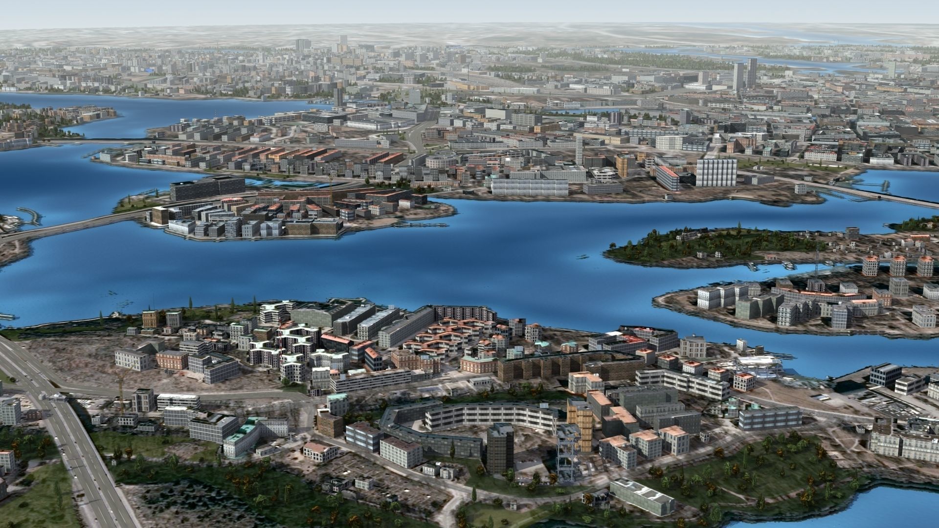 Stockholm Sweden Low-poly 3D model_24