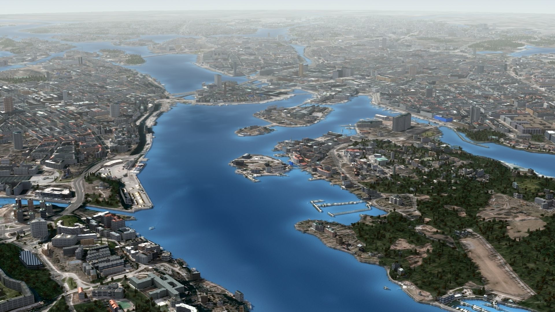Stockholm Sweden Low-poly 3D model_1