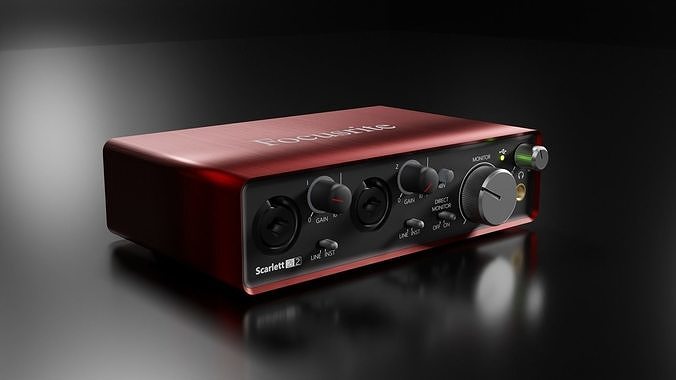 Focusrite Scarlett 2i2 Free 3D model