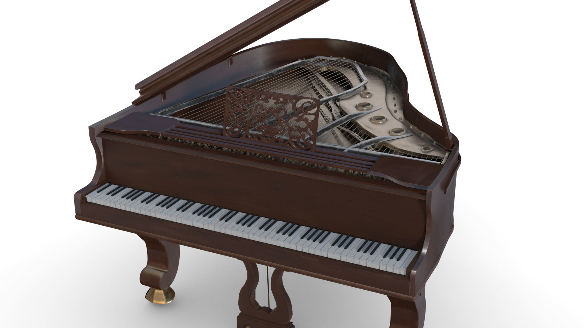 Piano grand 3D model_6