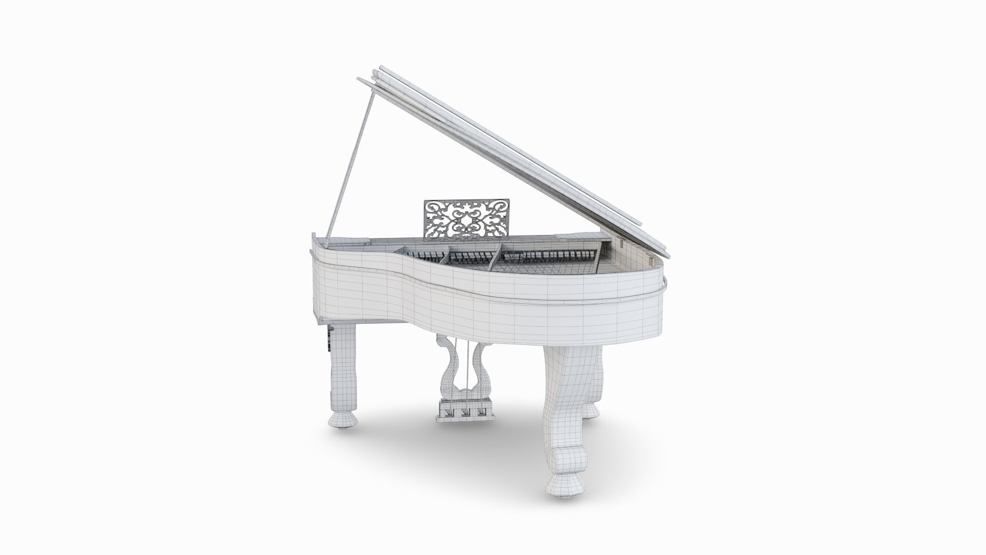 Piano grand 3D model_11