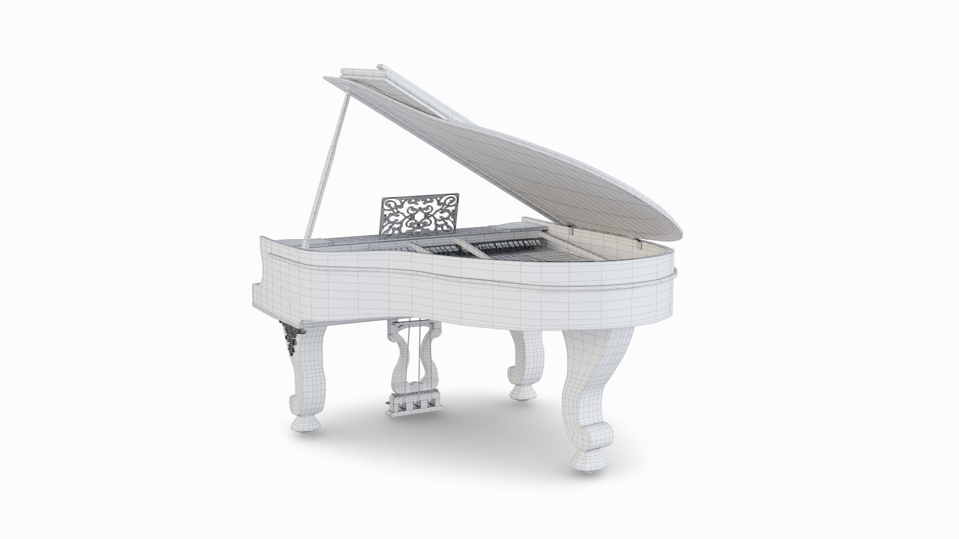 Piano grand 3D model_7