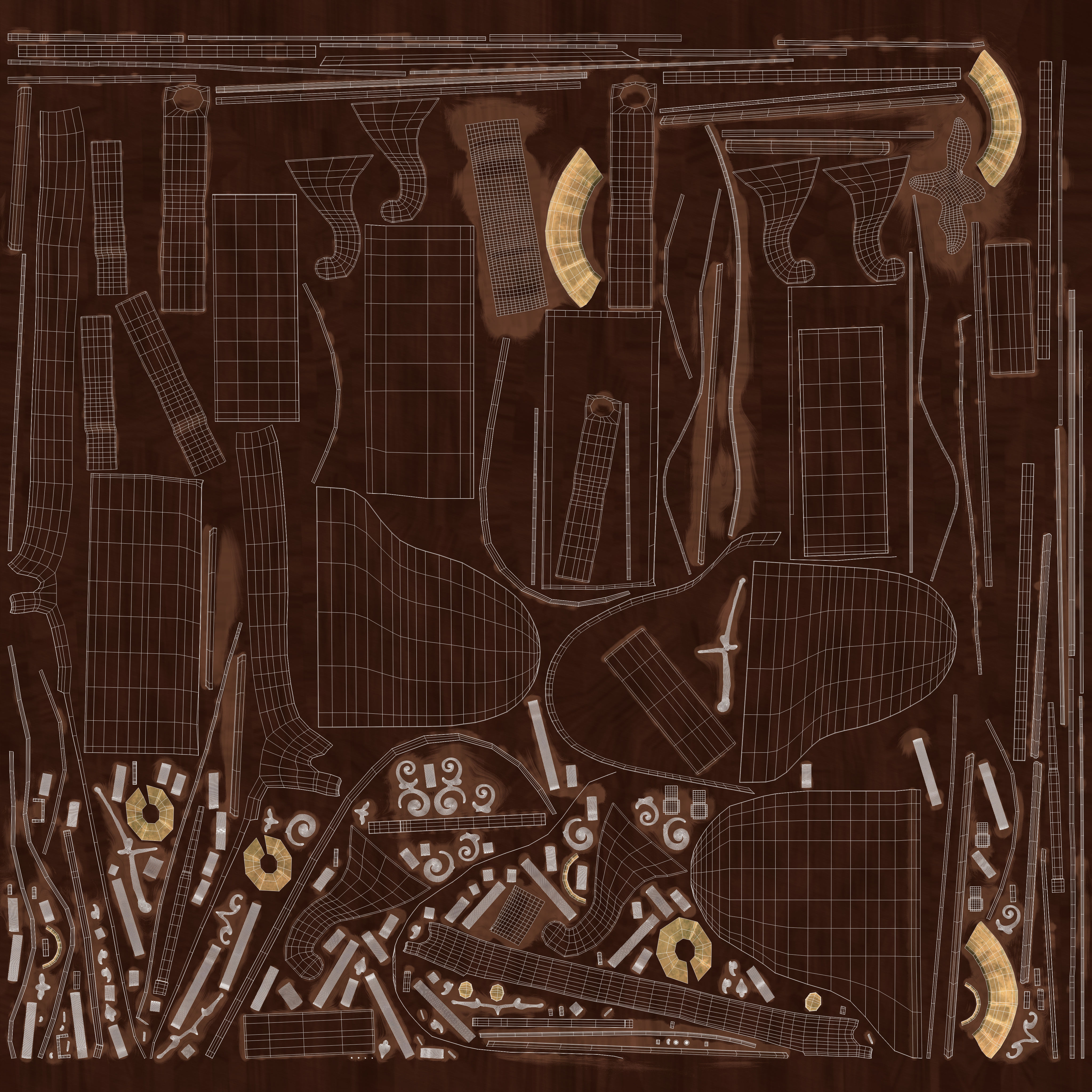 Piano grand 3D model_12