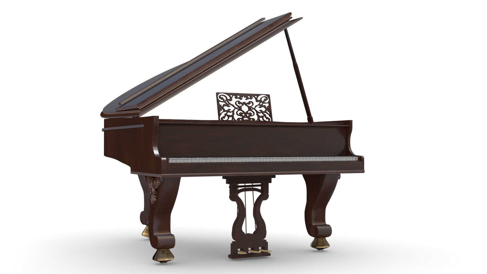 Piano grand 3D model_2