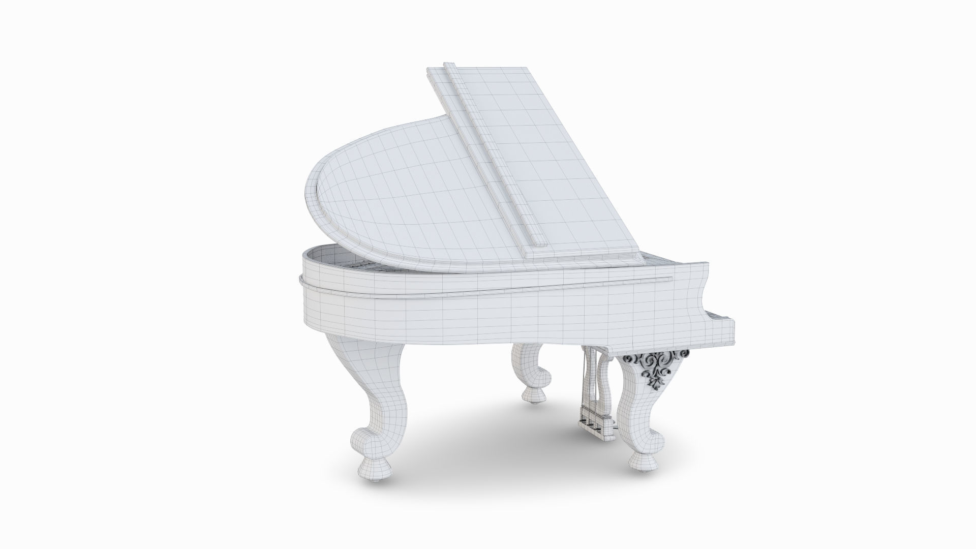 Piano grand 3D model_10