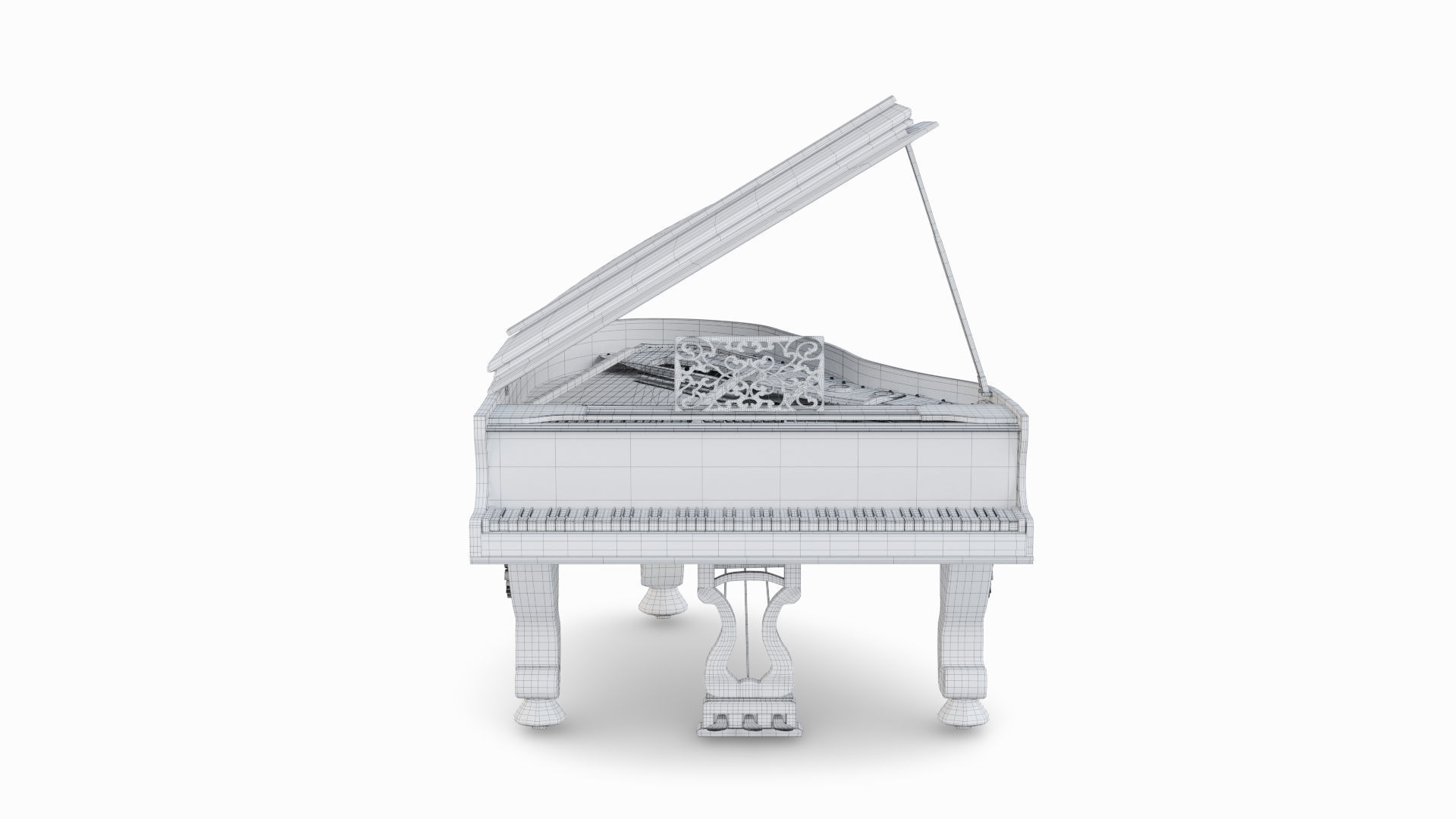 Piano grand 3D model_8