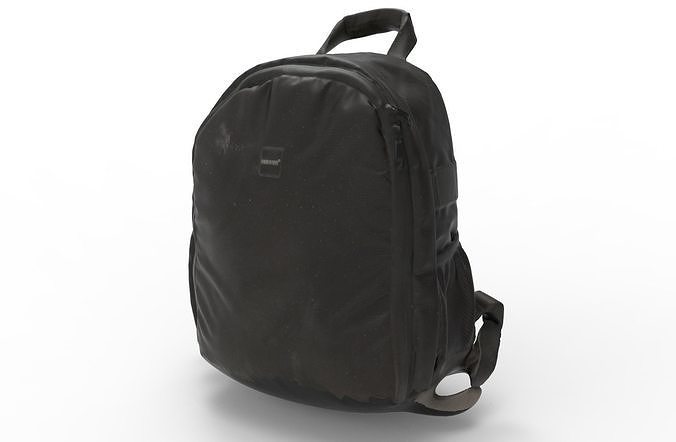 Old Backpack Low-poly 3D model