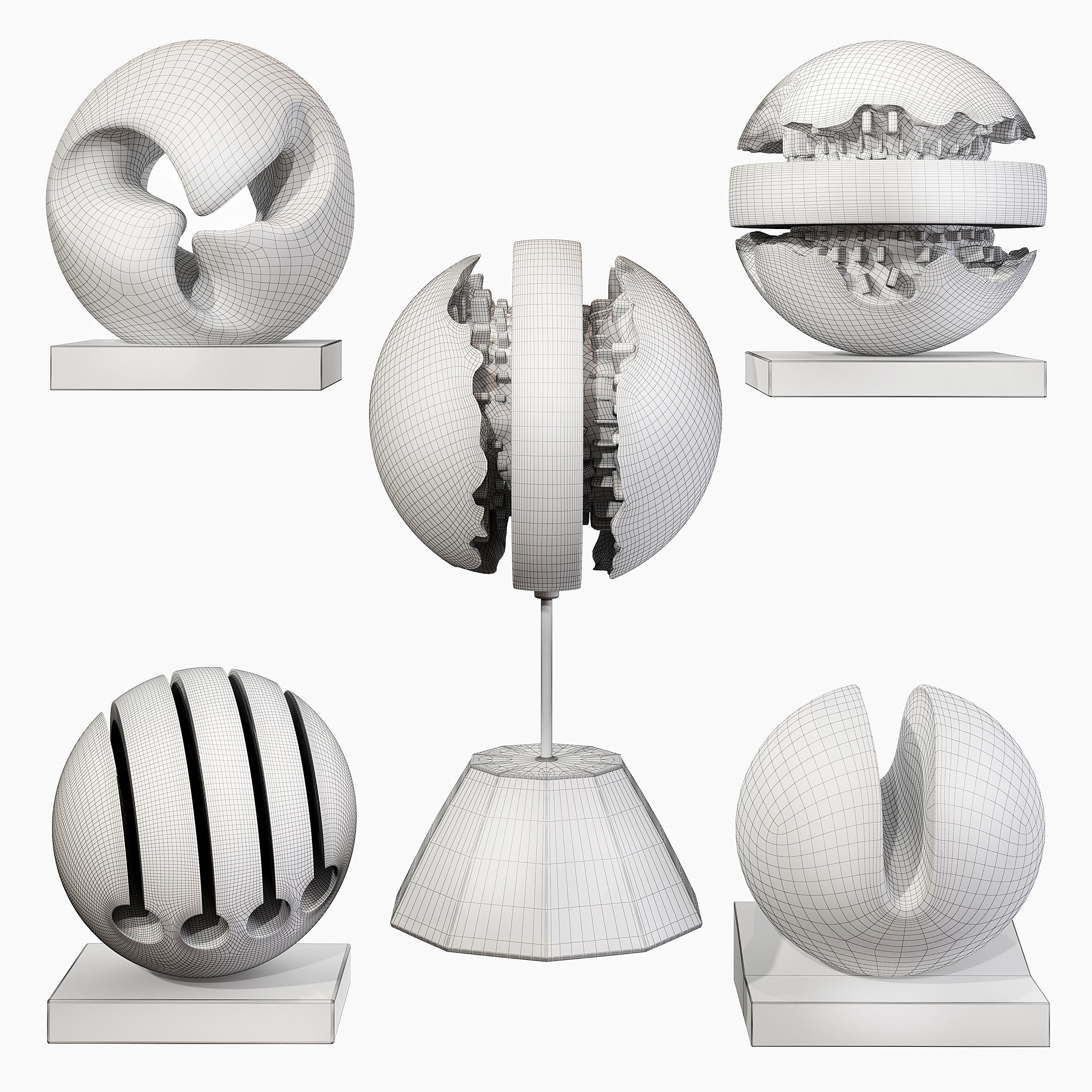 Spherical statuette 01 3D model_6