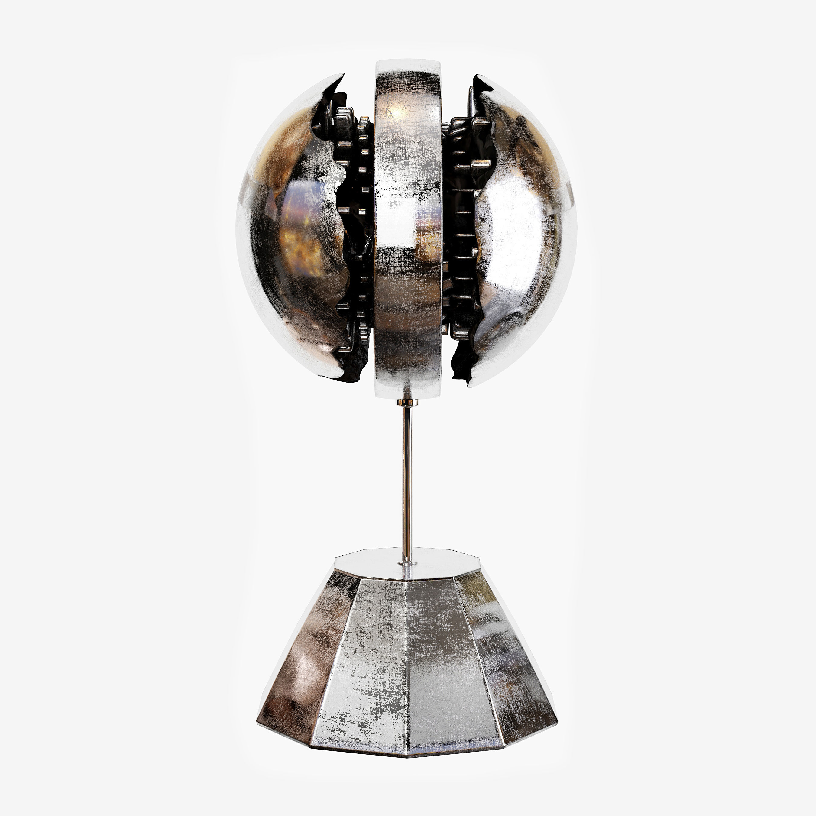 Spherical statuette 01 3D model_1