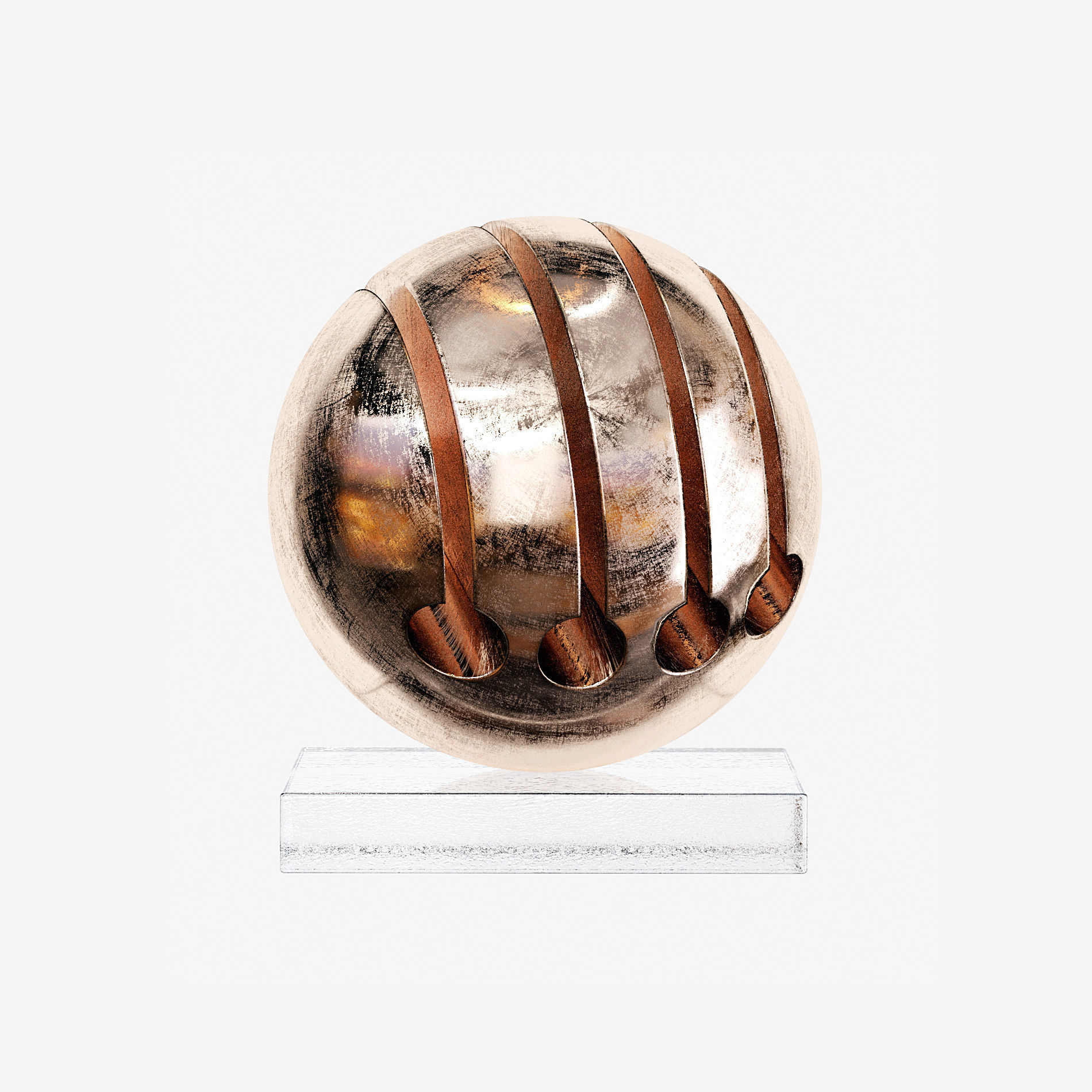 Spherical statuette 01 3D model_2