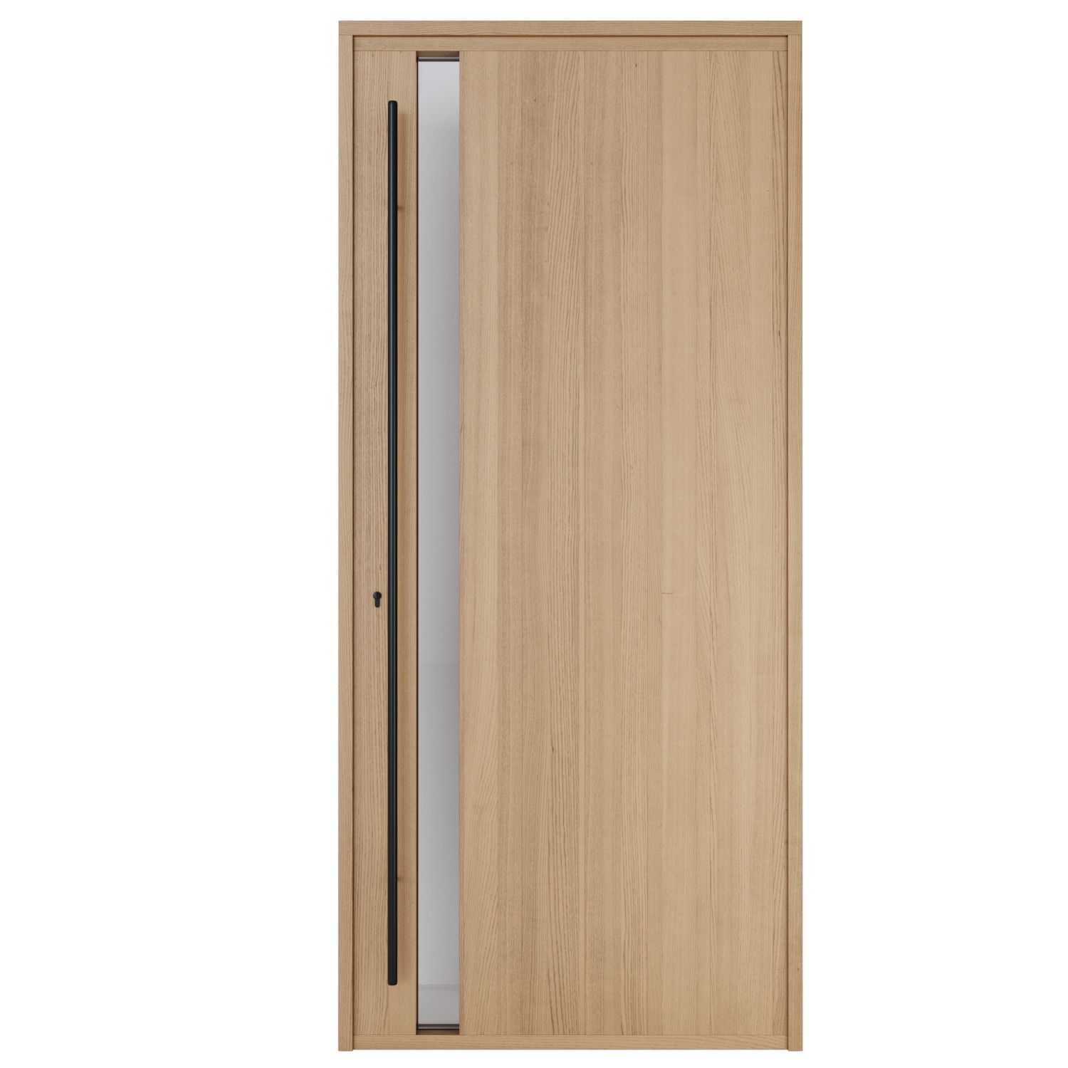 Oak Entrance Doors 3D model_10