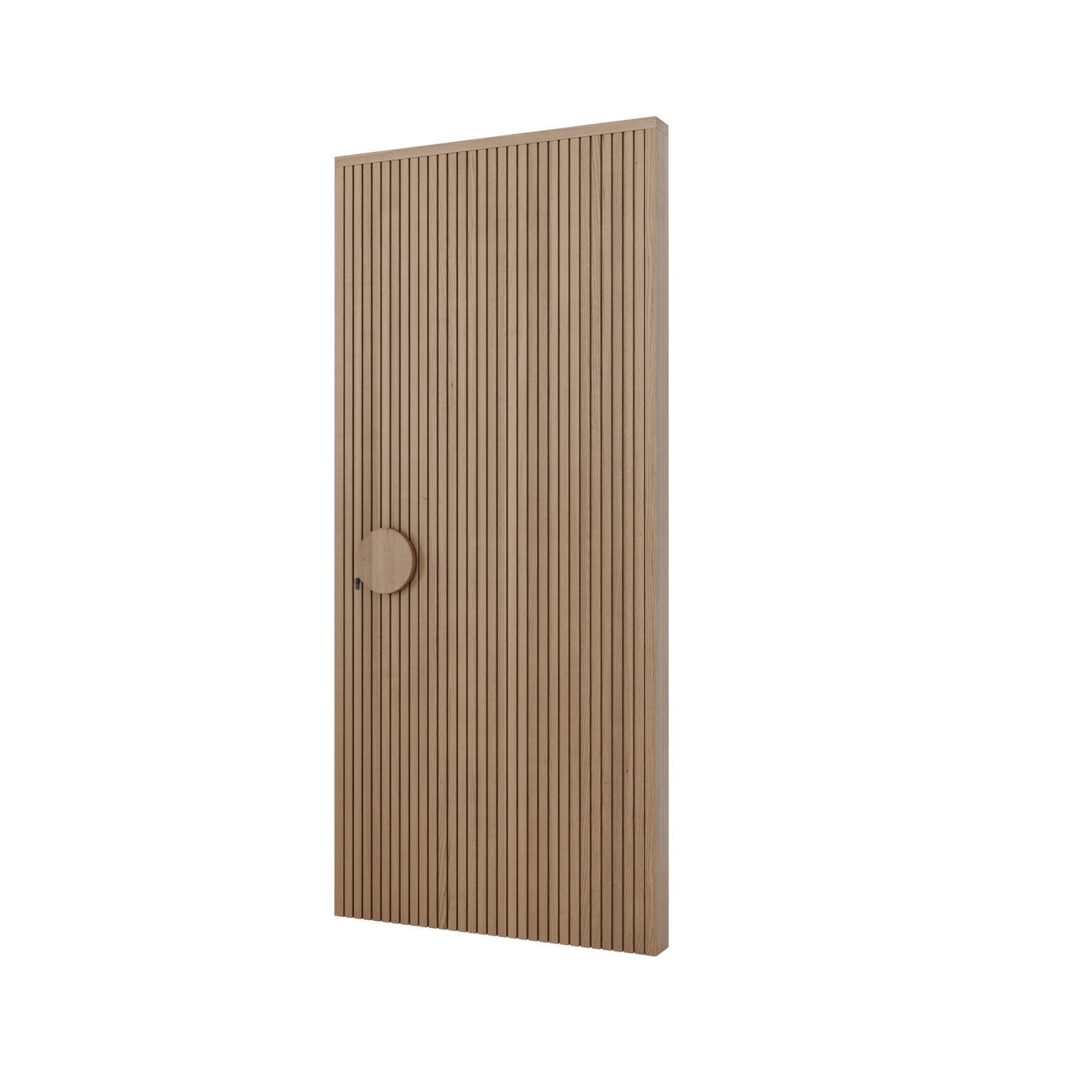 Oak Entrance Doors 3D model_15