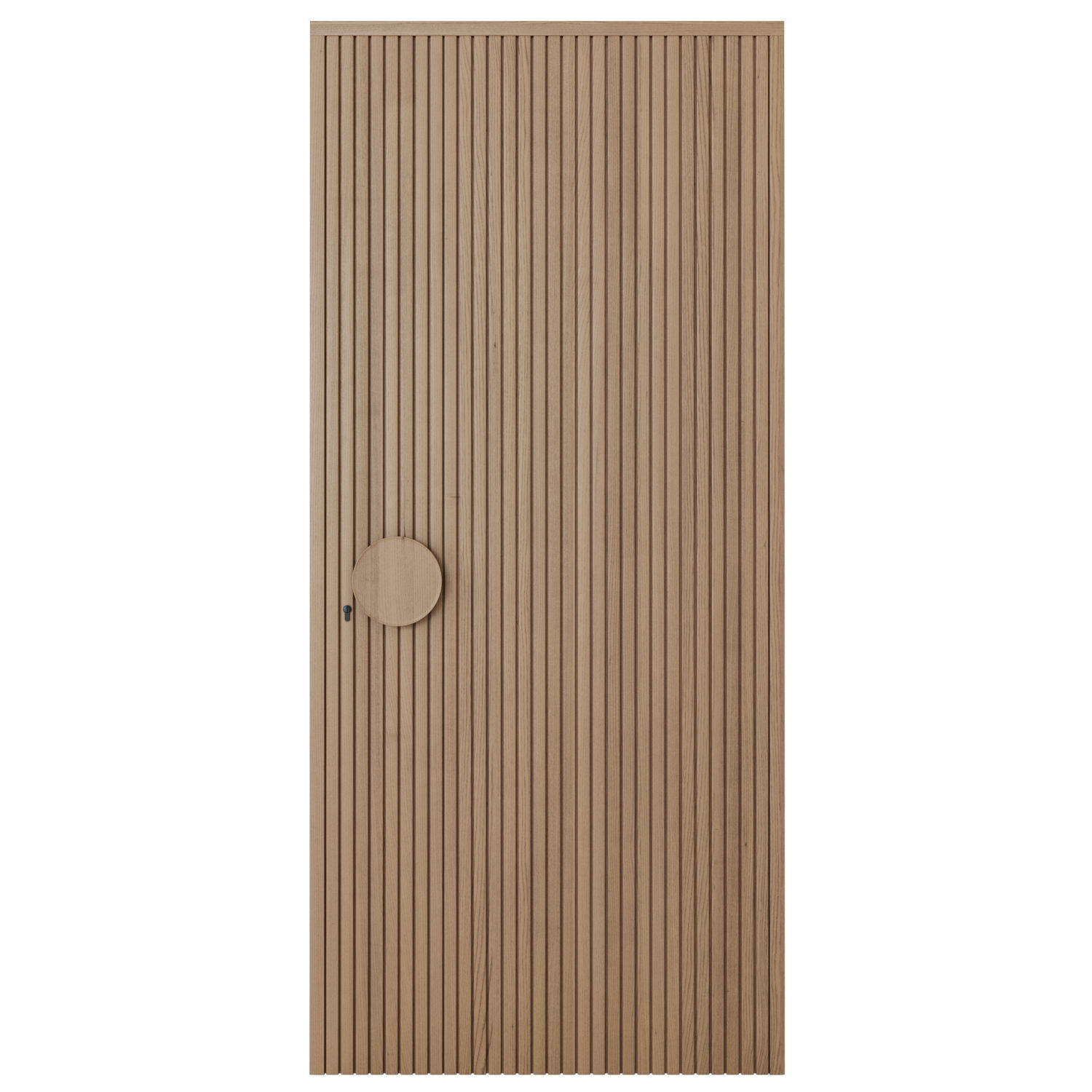 Oak Entrance Doors 3D model_6